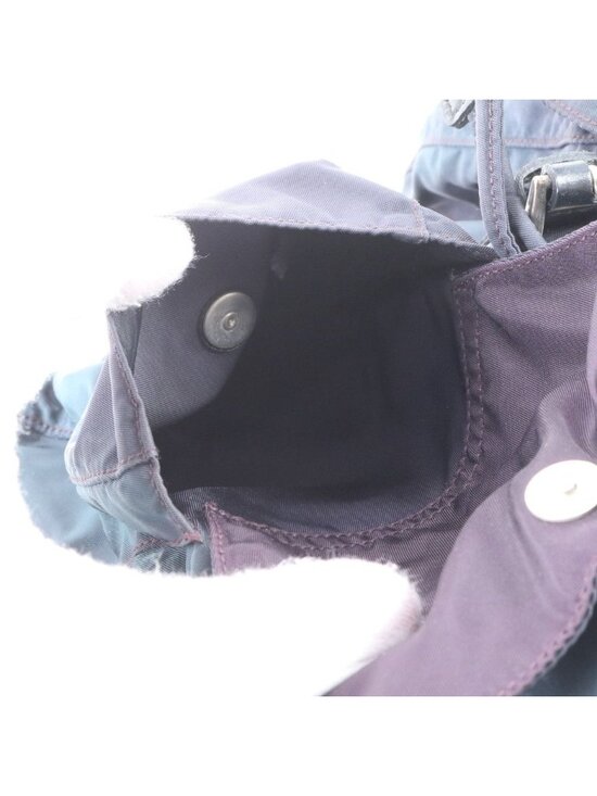 Prada Tessuto Nylon Leather Backpack Navy main image 4